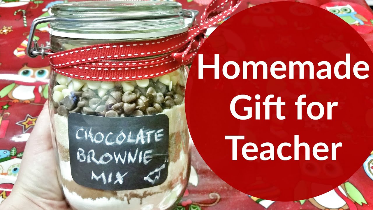 chocolate brownie mix in a jar teacher gift christmas 2015 youtube