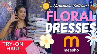 Latest collection *FLORAL DRESSES* from MEESHO| Tryon | Honest Review | gimaashi