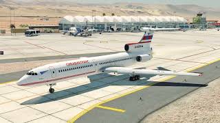 X-Plane 11 - Tupolev 154B2 - Special OPS: SCFA - SPHI