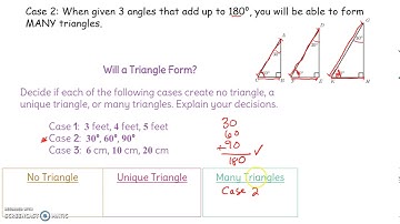 7 G 2 one triangle no triangle many triangles