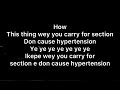 Peruzzi  hypertension official lyrics