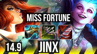 MISS FORTUNE & Thresh vs JINX & Soraka (ADC) | 900+ games, Dominating | BR Diamond | 14.9