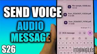 How to Send a Voice Message in Text Messages on Galaxy S26/S26+/Ultra