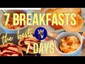 7 Weight Watchers breakfasts!  Low WW points and calories!