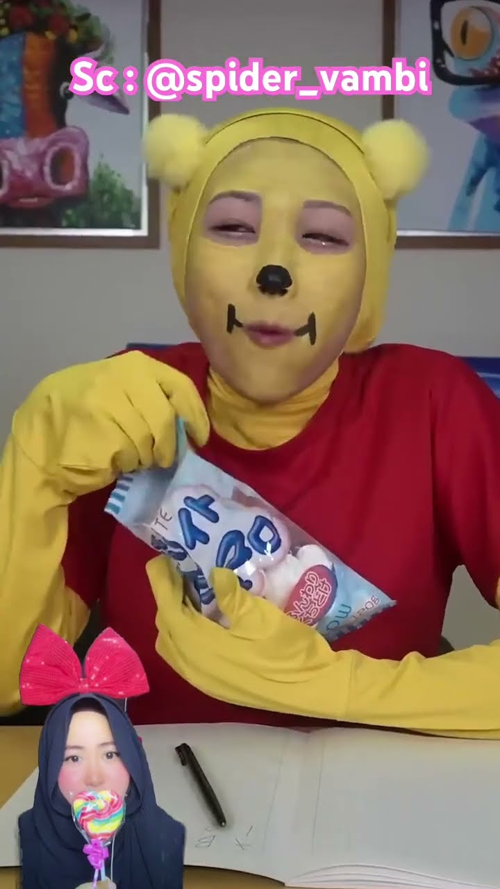 WINNIE MINTA TOLONG SPIDY UNTUK PEGANGIN KECOA ⁉️tapi ternyata ? @spider_vambi #shorts #funny