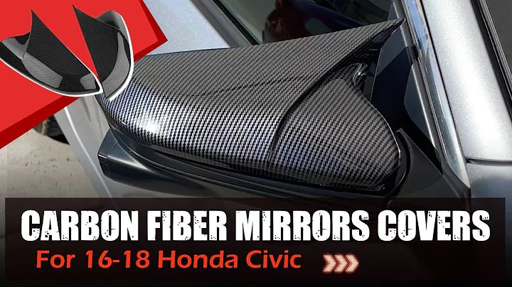 16-18 Honda Civic Carbon Fiber Mirrors Covers Installation | AMERICAN MODIFIED