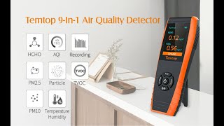 Temtop LKC-1000S+ Air Quality Monitor | PM2.5, PM10, HCHO, TVOC, AQI, Temperature, Humidity screenshot 2