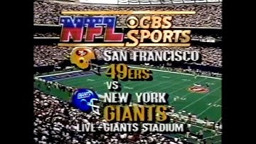 1988 NFL on CBS Intro - 49ers vs Giants