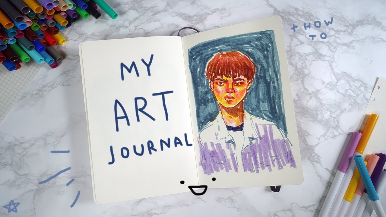เปิดดูสมุดสเก็ตซ์ my Art Journal ⭐️🎨📒  AD