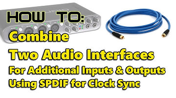 Combining Two Audio Interfaces Using ASIO4ALL using SPDIF as Clock Link