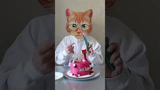 РАЗРЕЗАЮ ТОРТ на 2 МИЛЛИОНА ПОДИСЧИКОВ | Канал Red Cat | Праздничный торт @Shorts