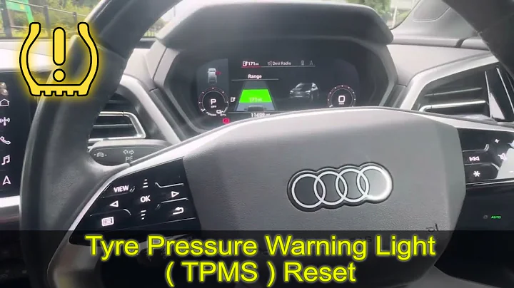 2023 AUDI Q4 tyre pressure warning reset