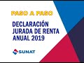 SUNAT - Declaración Anual 2019 Persona natural / Formulario Virtual 709