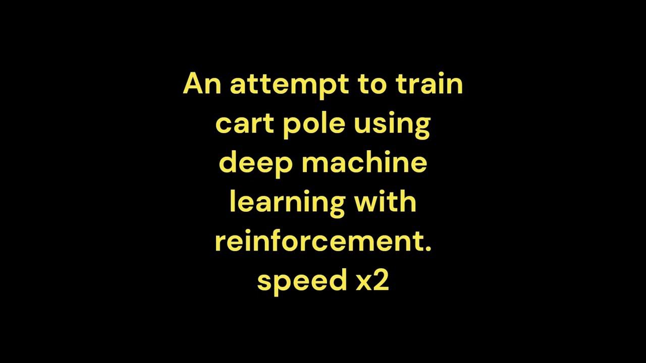 Cart Pole - Reinforcement Learning (Machine Learning) neural network ...