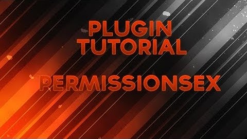 PermissionsEx Plugin Tutorial: #1