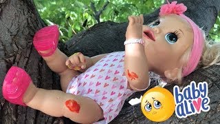 Baby Alive Isla Has An Accident Climbing A Tree At The Park Baby Alive 2007 Soft Face