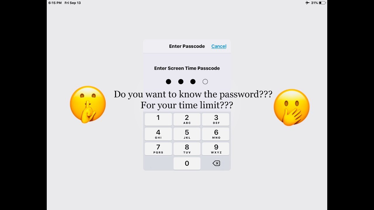 how to get your screen time password easily - YouTube