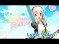 Super Sonico - Susume, Blue Star Lyric Video (進め、BLUE STAR!)