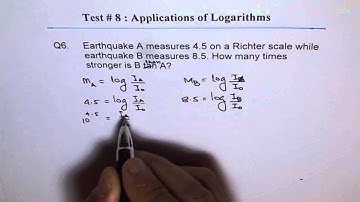 Strength of Earthquake Log Application Q6