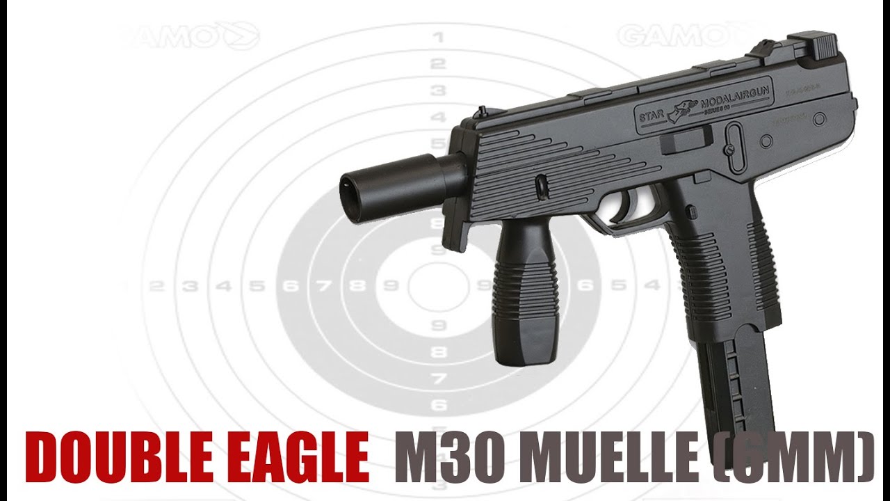 ✓ Double Eagle M30 - Pistola de airsoft muelle (6mm) 