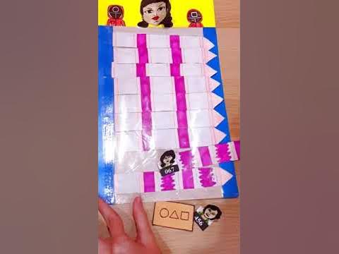 ИГРА в Кальмара Как Сделать и Играть! Стеклянный Мост по ДОРАМЕ Squid ...