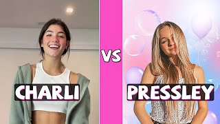 Charli D’amelio Vs Pressley Hosbach TikTok Dance Battle (February 2021)