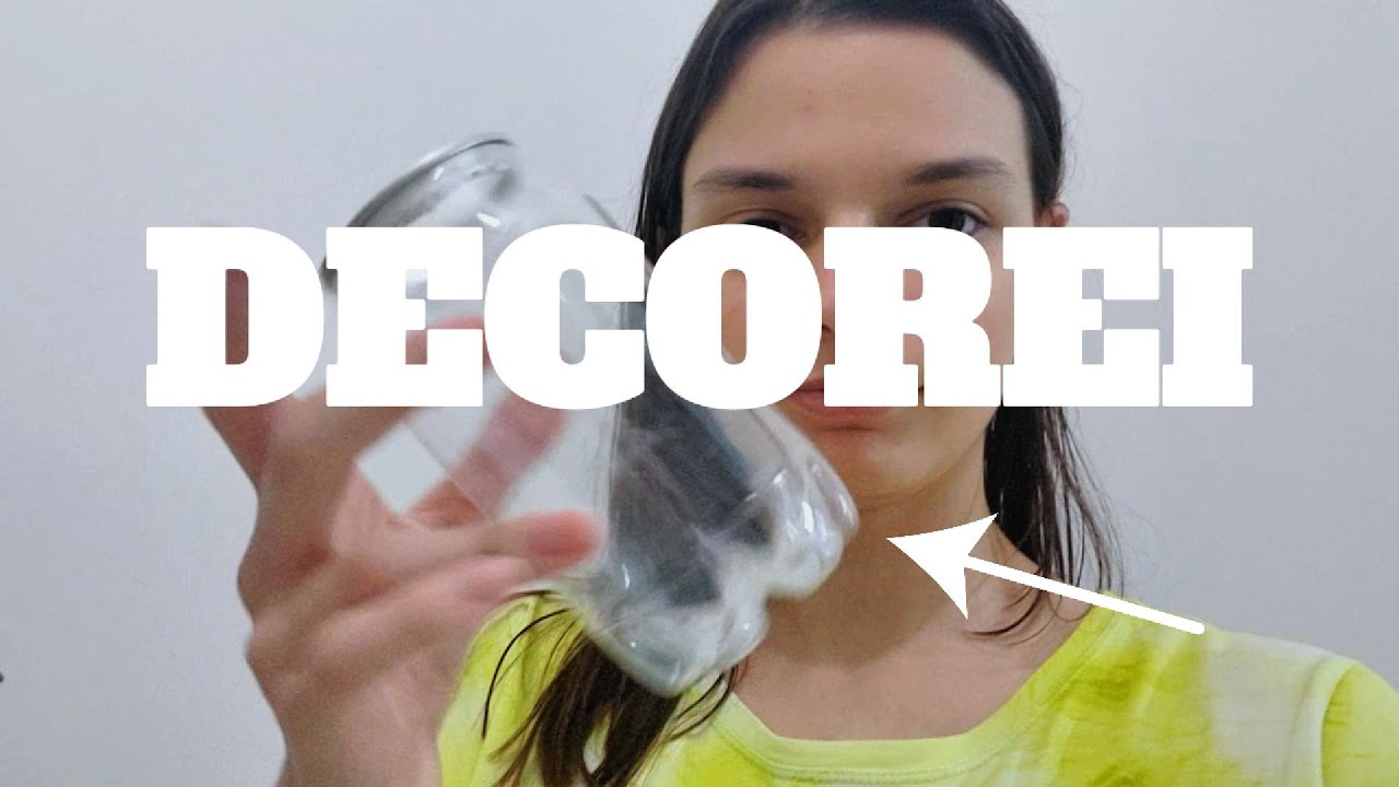 DECORANDO UM REFRIGERANTE (que virou vaso)