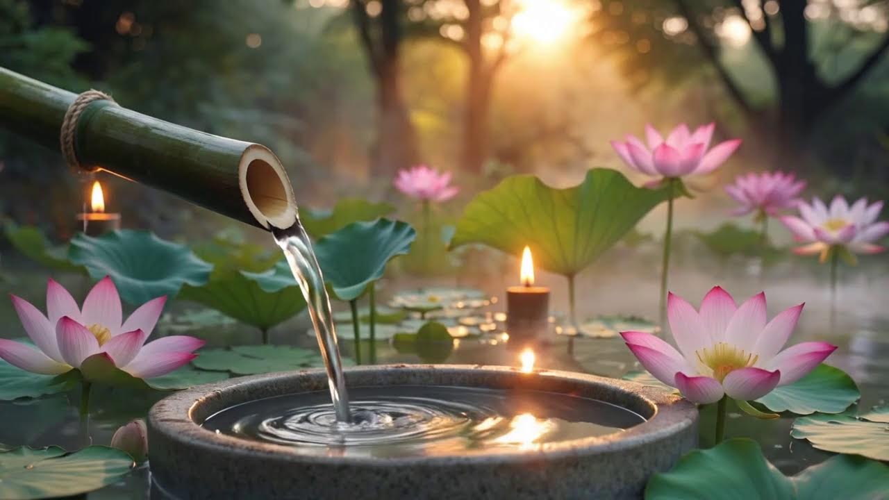Water Sounds and Relaxing Music 🌸 Peace of Mind - Healing - Stress Relief