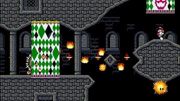 Super Mario Bros. X (SMBX) Custom Level - Bowser Run