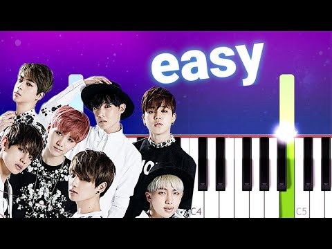 BTS 방탄소년단 I NEED U 100 EASY PIANO TUTORIAL 