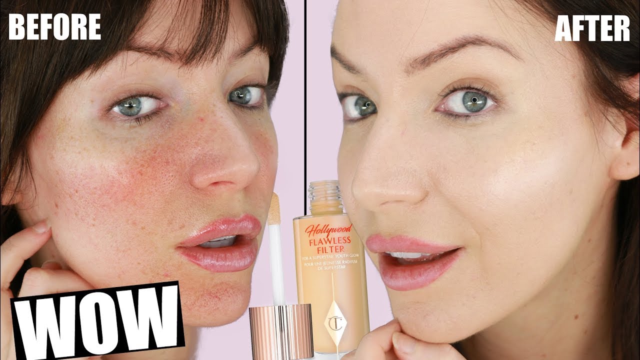 Charlotte Tilbury Hollywood Flawless Filter REVIEW & 12 HOUR WEAR TEST 