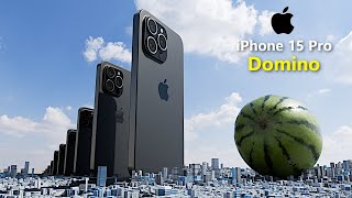 Giant iphone 15 pro Max Domino Effect