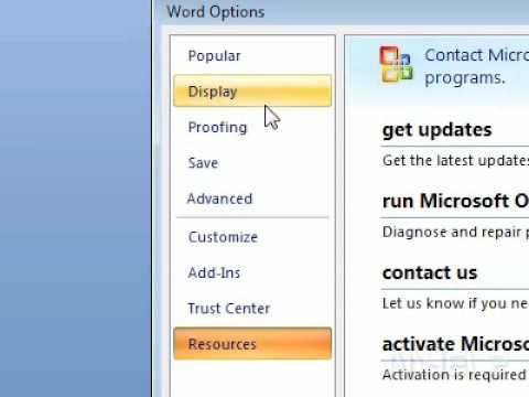 how to update office word