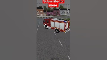 #shorts | Mercedes benz Atego Firetruck Mod | Bussid | Barish ruk gayi | Android game | 3D graphics