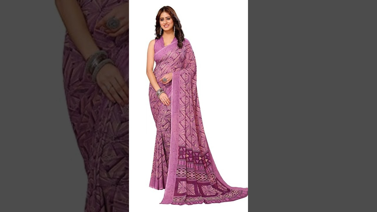 Amazon Georgette Sarees For 259 Rupees / Amazon Sarees