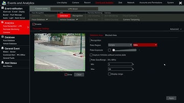 NVR v1.4.6 Advanced LPR configuration