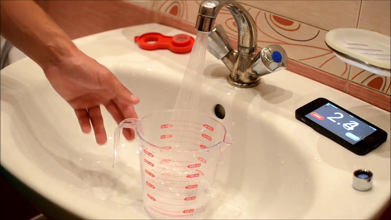 Водосберегающая насадка-аэратор для крана 4л/мин поток спрей - YouTube