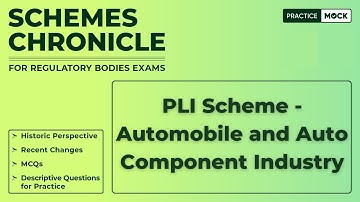 Government Schemes | PLI Scheme - Automobile and Auto Component Industry | RBI Grade B Exam 2024