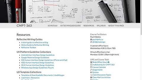 Desktop edit and update of Grav Course Hub Page, with 