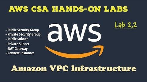 AWS Hands-On Lab 2.2:  Amazon VPC Infrastructure | Launch Instances from Public & Private Subnet