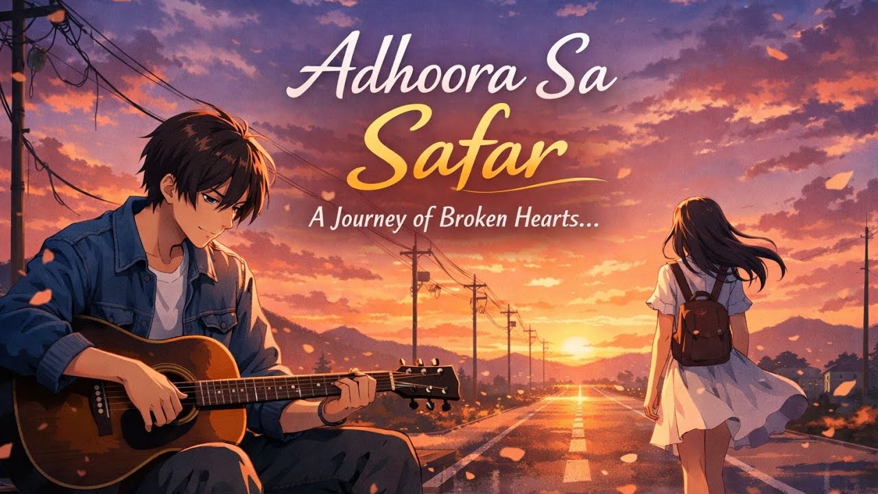 Adhoora Sa Safar 💔🥀 | Sad Love Song | Emotional Anime Music Video | Hindi Song 2026