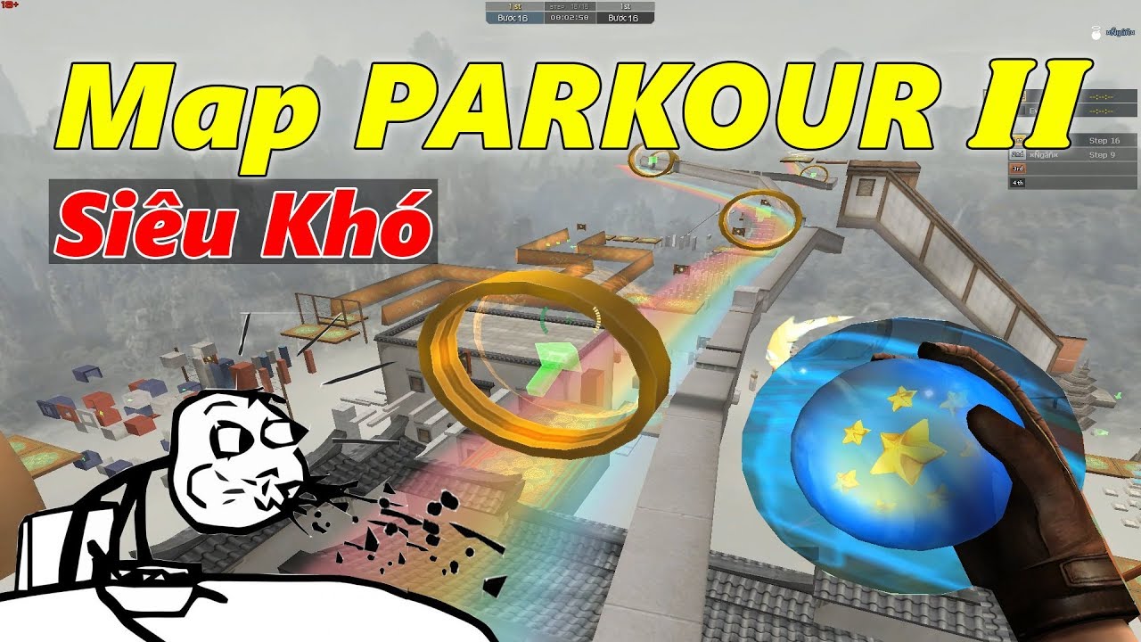 MÁP PARKOUR II MỚI SIÊU KHÓ THÁCH THỨC DÂN PARKOUR - Rùa Ngáo