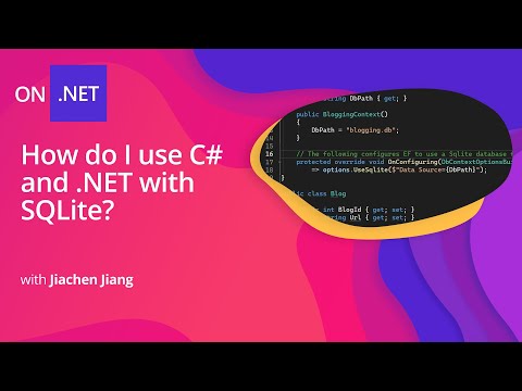 How do I use C# and .NET with SQLite?