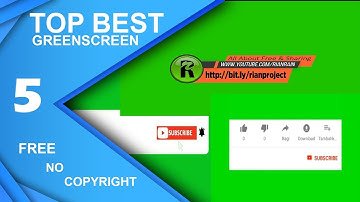 Top 5 Best | Green screen Animated Subscribe Button | By RianRain