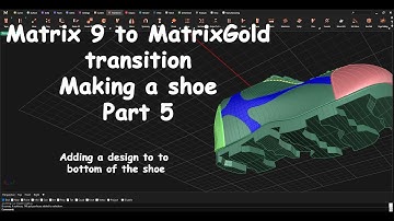 Matrix 9 naar MatrixGold-overgang Een schoen maken Deel 5 Textuur toevoegen aan de onderkant van ...