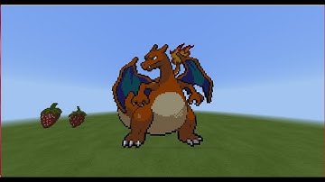 Pixel Art: How To Build Charizard in Minecraft Part 3 (ENDING)