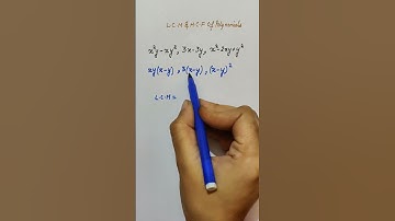 #LCM & HCF of Polynomials#short#shorts