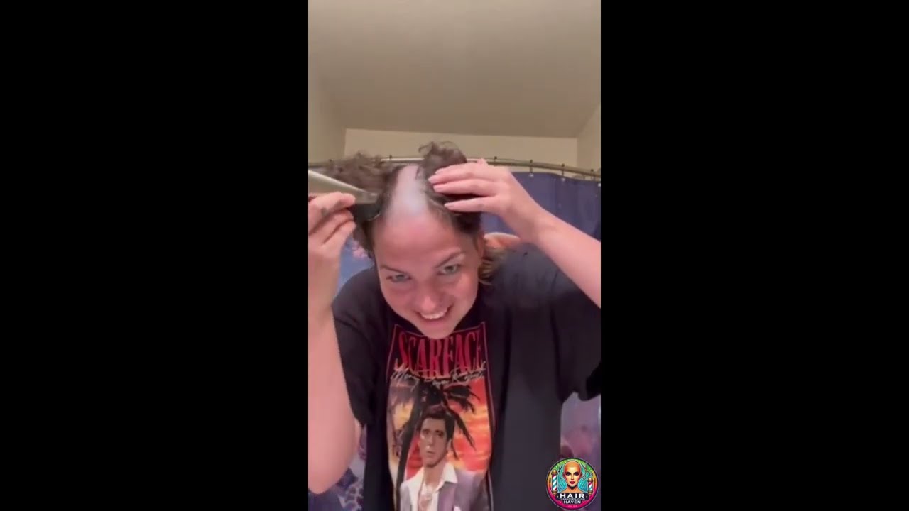 Mary Shaves Herself Bald In The Bathroom (Free Headshave Video)