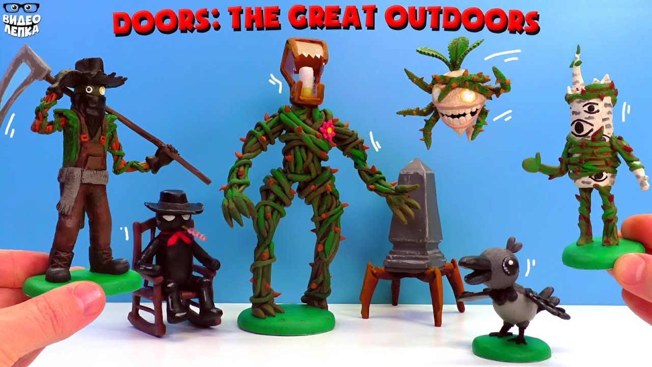 All Monsters DOORS 3 ▻ Video Sculpting 😬 Roblox Doors: The Great