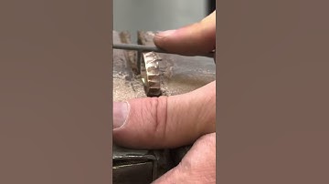 Making of a Mokume Gane ring in guri bori